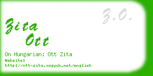 zita ott business card